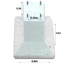 Fertigfundament FP3 (8 m - 10 m)