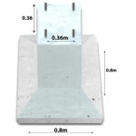 Fertigfundament FP3 (8 m - 10 m)